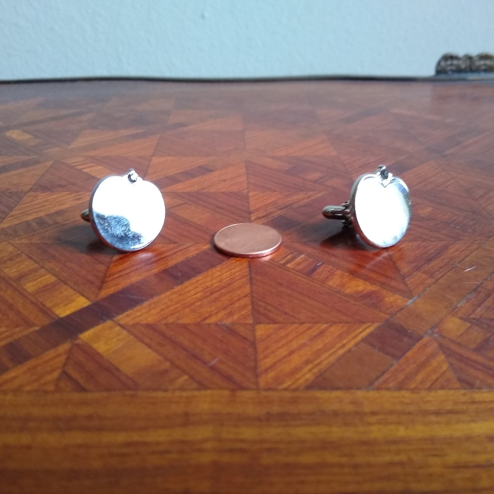 Vintage SWANK engravable cufflinks. *UNISEX*